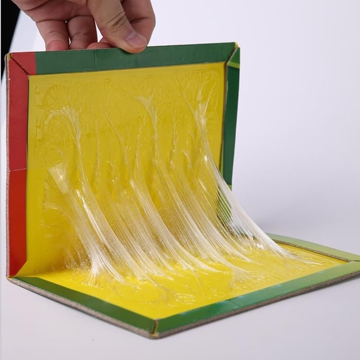 Sticky Insect Trap (Yellow, 6.5 x 8 Inch, Large Size)